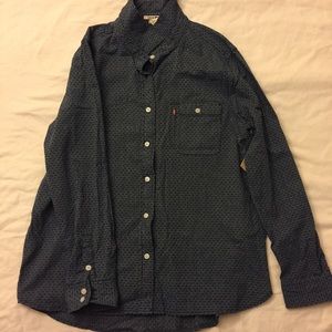 LEVI'S blue long sleeve button up shirts /Size XL